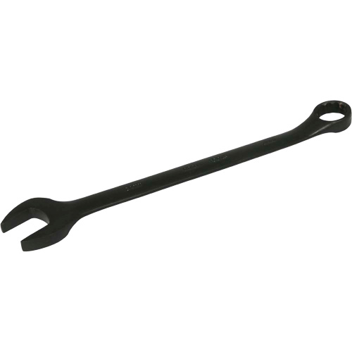 Flat Shank Combination Wrench, 12 Point, 24 mm, Black Oxide Finish