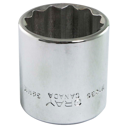 Socket, 27 mm, 1/2" Drive, 12 Points