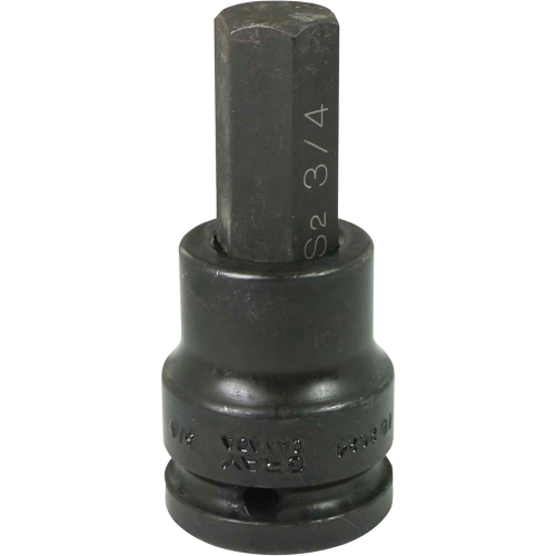 Standard Length Socket, Hex, 3/4" x 4" L, 3/4" Drive