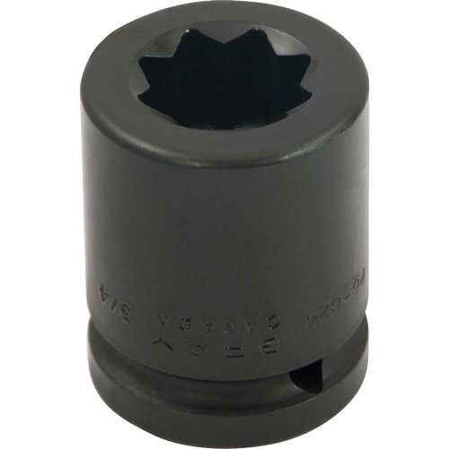 Socket, Impact, 3/4", 3/4" Drive, 8 Points