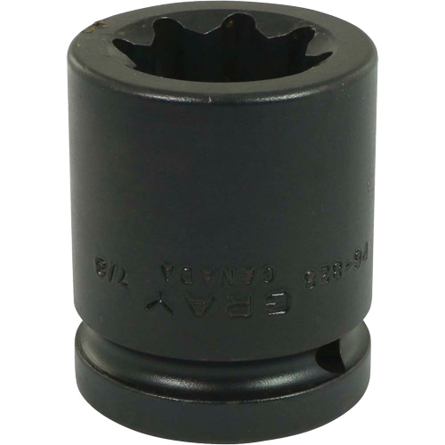 Socket, Impact, 7/8", 3/4" Drive, 8 Points
