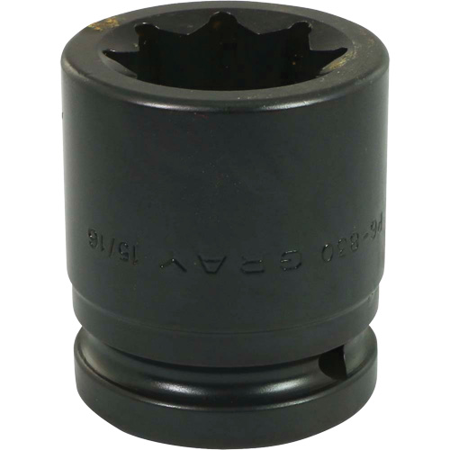Socket, Impact, 15/16", 3/4" Drive, 8 Points