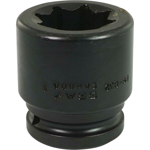 Socket, Impact, 1", 3/4" Drive, 8 Points