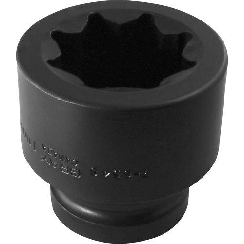 Double Square Socket, Impact, 1-11/16", 1" Drive, 8 Points
