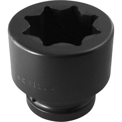 Double Square Socket, Impact, 1-3/4", 1" Drive, 8 Points