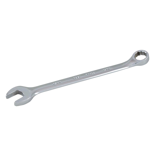 Combination Wrench, 12 Point, 19 mm, Chrome Finish