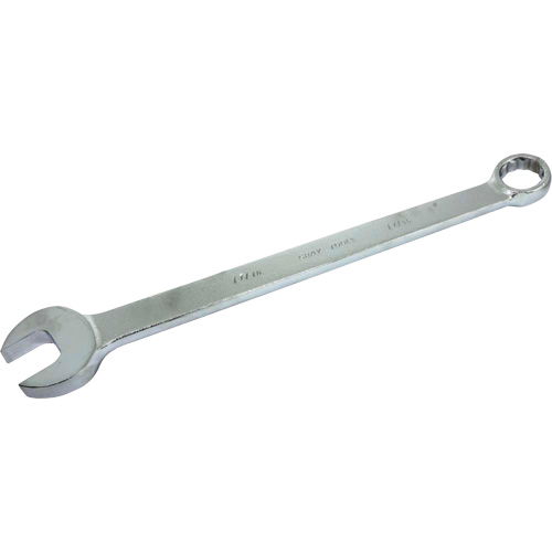 SAE Flat Shank Wrench, 12 Point, 1-7/16", Chrome Finish