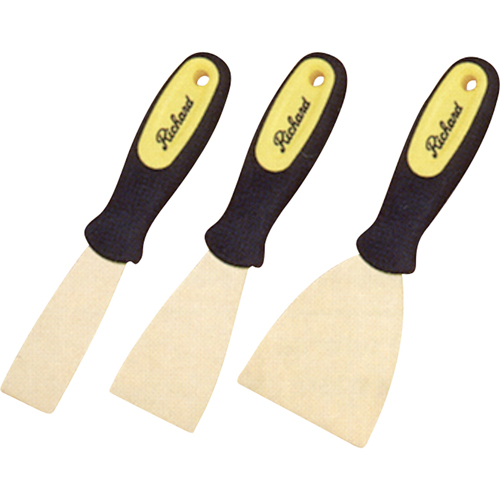 Stiff Wall Scrapers, 2", Brass Blade