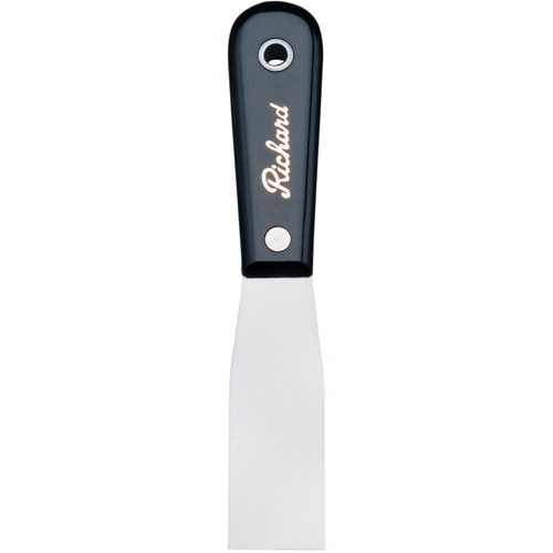 Putty Knife Flexible, Steel Blade, 1-1/4" Wide, Polypropylene Handle