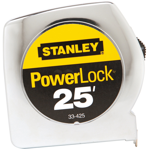 PowerLock® Measuring Tape, 1" x 25', 1/16" Graduations