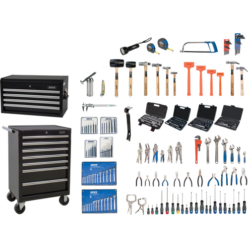 Master Tool Set with Steel Chest and Cart, 236 Pieces