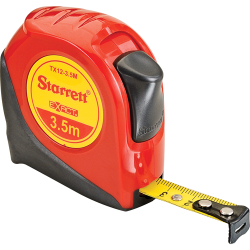 Engineers Measuring Tape, 1/2" x 3.5 m, Millimetres Graduations