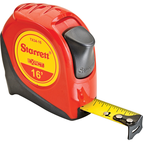 Measuring Tape, 19 mm x 16', 1/16" Graduations