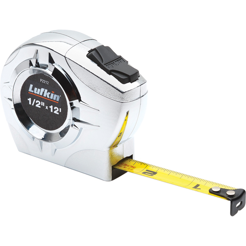 Tape Measure Chrome Engineers, 1/2" x 12', in./ft. Graduations