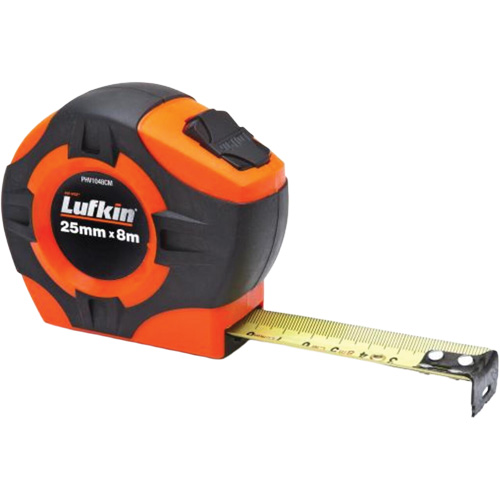 P1000 Series Measuring Tape, 25 mm x 8 m, cm/m Graduations