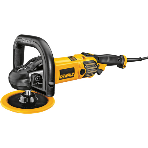 Variable Speed Polisher with Soft Start, 9"/7" Pad, 120 V, 12 A, 0-3500 RPM