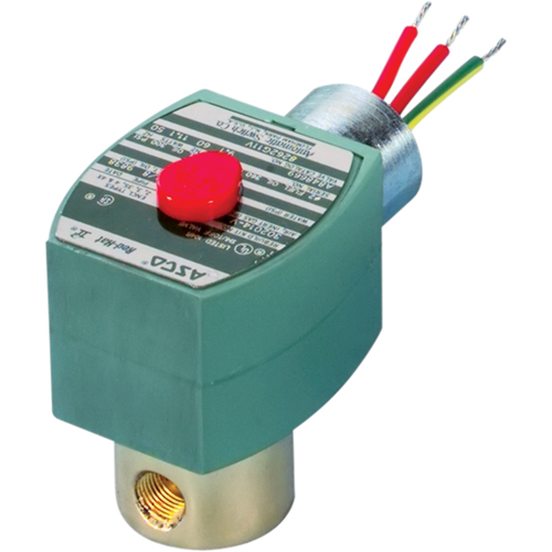 2-Way Direct Acting Solenoid Valves, 1/8" Pipe, 140 PSI