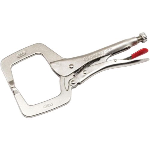 Locking C-Clamp with Regular Tips, 18" Length, C-Clamp