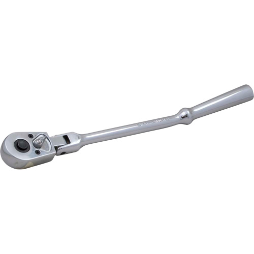 Ratchet with Flexible Head & Bent Handle