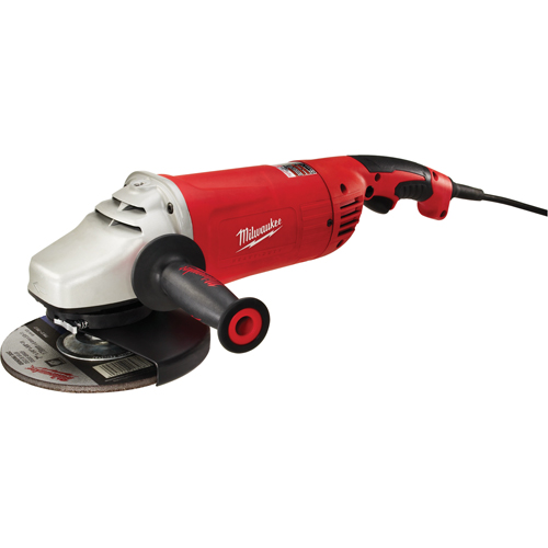 Large Angle Grinder Trigger Grip With Lock-On, 7"/9", 120 V, 15 A, 6000 RPM