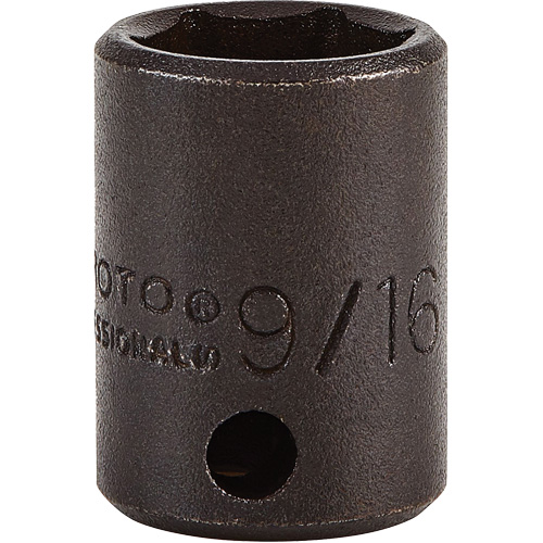 Socket, Impact, 9/16", 3/8" Drive, 6 Points