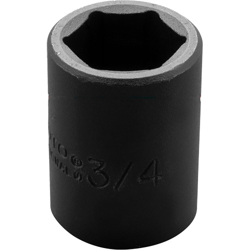 Socket, Impact, 3/4", 1/2" Drive, 6 Points