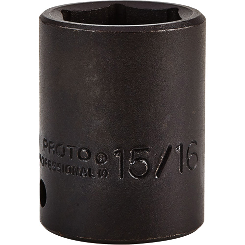 Socket, Impact, 15/16", 1/2" Drive, 6 Points