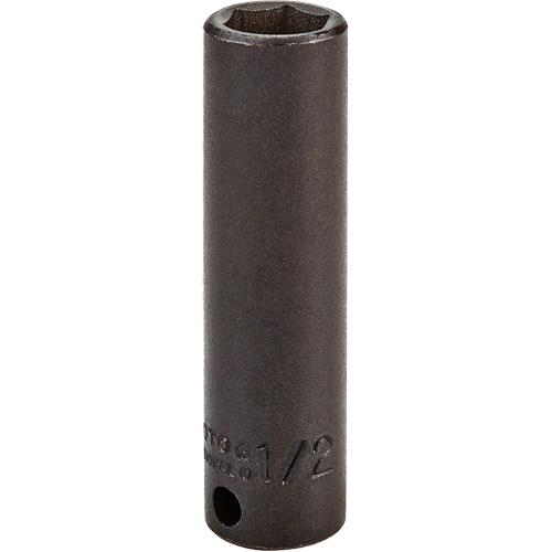Socket, Impact, 1/2", 3/8" Drive, 6 Points, Deep