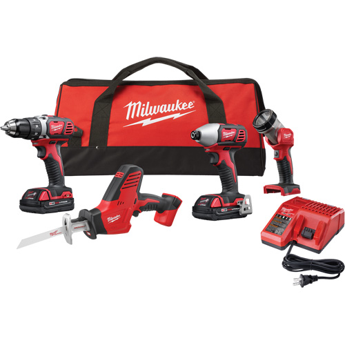 M18™ Cordless 4-Tool Combo Kit, Lithium-Ion, 18 V
