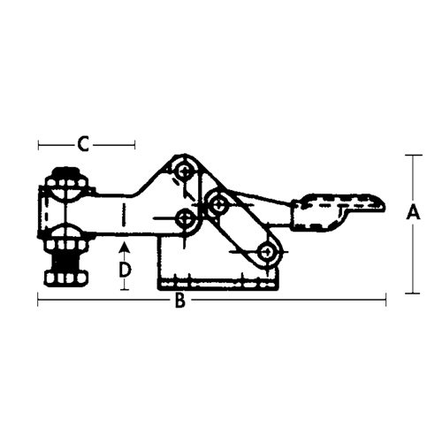Horizontal Hold-Down Clamps - 205 Series