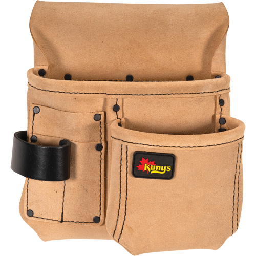 Half Carpenter Apron, Multiple Tool Holder, Leather, 4 Pockets