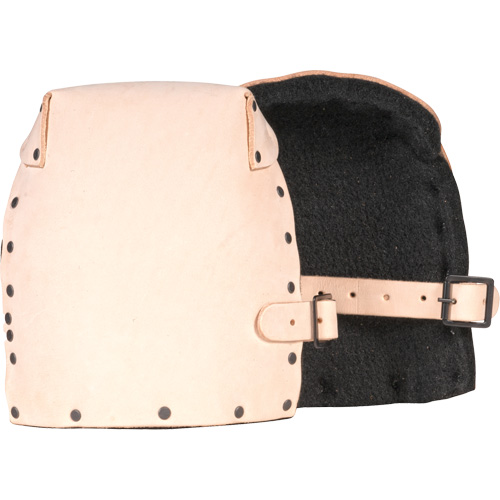 Hard Shell Knee Pads, Buckle Style, Leather Caps, Foam Pads