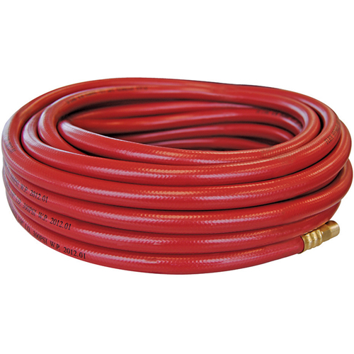 Flexhybrid Hoses with Fittings, Air, Technopolymer, 1/4" dia. x 50', 300 psi, 1/4 NPT