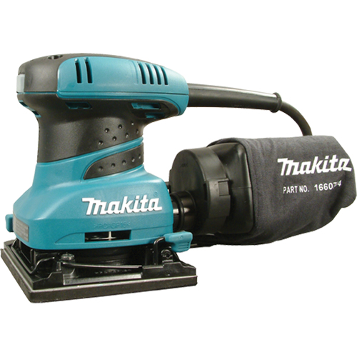 1/4 Sheet Finish Sander, 4-1/2 " x 5-1/2"/4-3/8" x 4" Sand Paper, 1.6 A, 120 V, 14,000 OPM