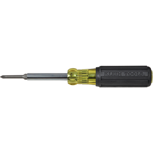 Extended-Reach Multi-Bit Screwdriver/Nut Driver, 9-1/10" L, Cushion Grip Handle