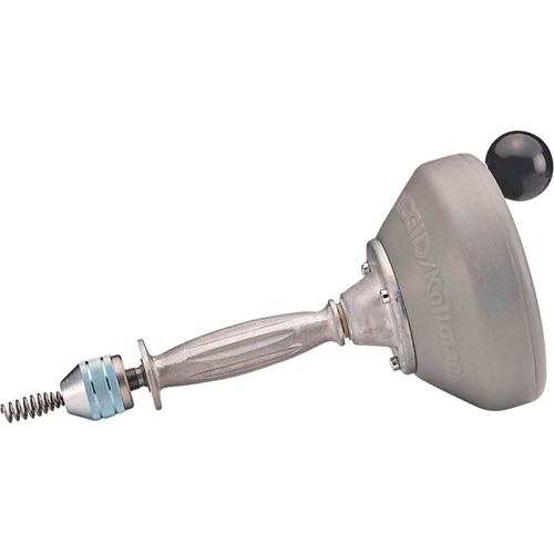 Hand Spinner with C-1IC Auger Cable #K-25-BP, Manual, Bulb, 25' Cable Length, 5/16" Cable Diameter