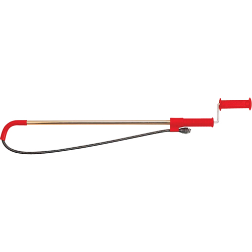 Toilet Auger No.K-3 with Head, Manual, Bulb, 3' Cable Length