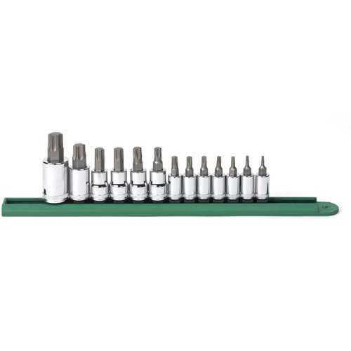 Bit Socket Set, Torx®, 1/2"/1/4"/3/8" Drive, 13 Pcs