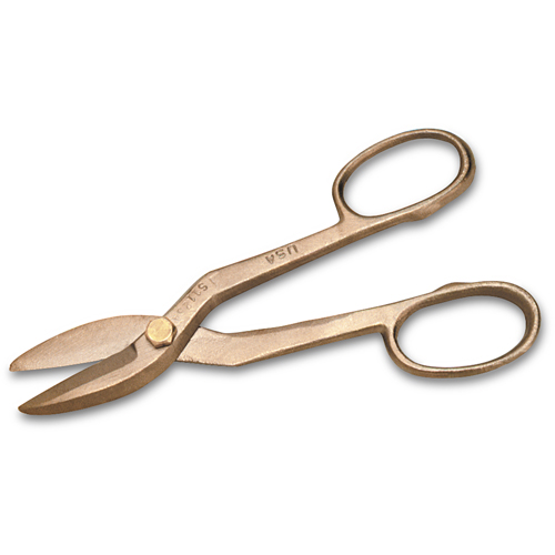 Sheet Metal Snips, 2" Cut Length, Straight Cut