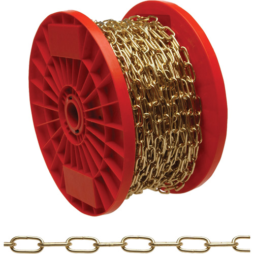 Craft Oblong Decorator Chain, Steel, #100 x 197' (60.1 m) L, 13 lbs. (0.0065 tons) Load Capacity