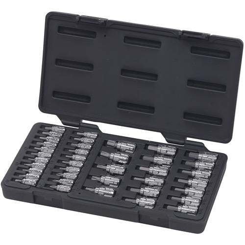Pass-Thru™ SAE/Metric Bit Socket Set, Hex/Phillips/Slot/Torx®, 1/4"/3/8" Drive, 39 Pcs