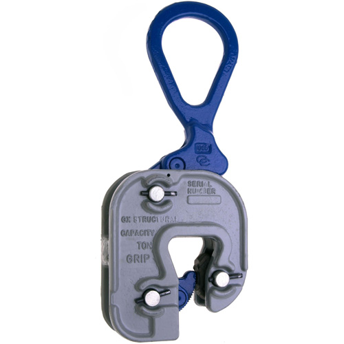 GX Structural Short Leg Plate Clamp, 6000 lbs. (3 tons), 1/16" - 1" Jaw Opening
