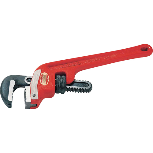 End Pipe Wrench #E-18, 2-1/2" Jaw Capacity, 18" Long, Powder Coated Finish