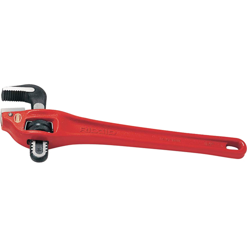 Heavy-Duty Offset Pipe Wrench #18, 2-1/2" Jaw Capacity, 18" Long, Powder Coated Finish