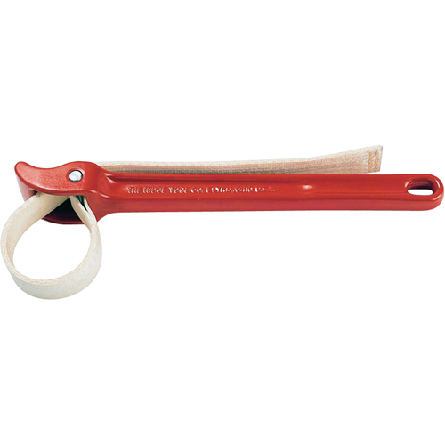 Strap Wrench No.2, 2" Pipe Capacity, 1-1/8" Strap Width, 17" Strap Length