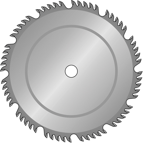 Industrial Saw Blades - Combination Multi-Purpose, 10", 50 Teeth, Wood Use
