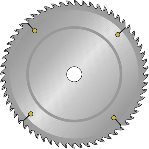 Carbide-Tipped Finishing Saw Blade, 7-1/4", 42 Teeth, Laminate Use