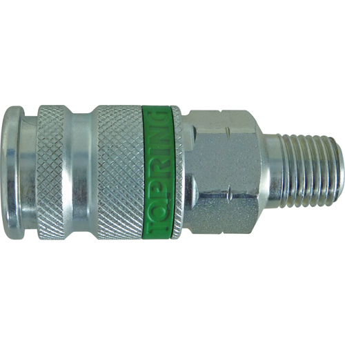 Quiksilver Ultraflo 3/8" Male Interchange Coupler, Steel