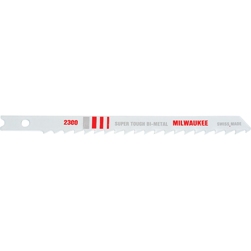 Jigsaw Blades, Bi-Metal, U-Shank, 4" L, 6 TPI