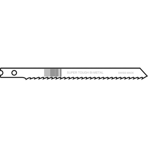 Jigsaw Blades, Bi-Metal, U-Shank, 4" L, 10 TPI